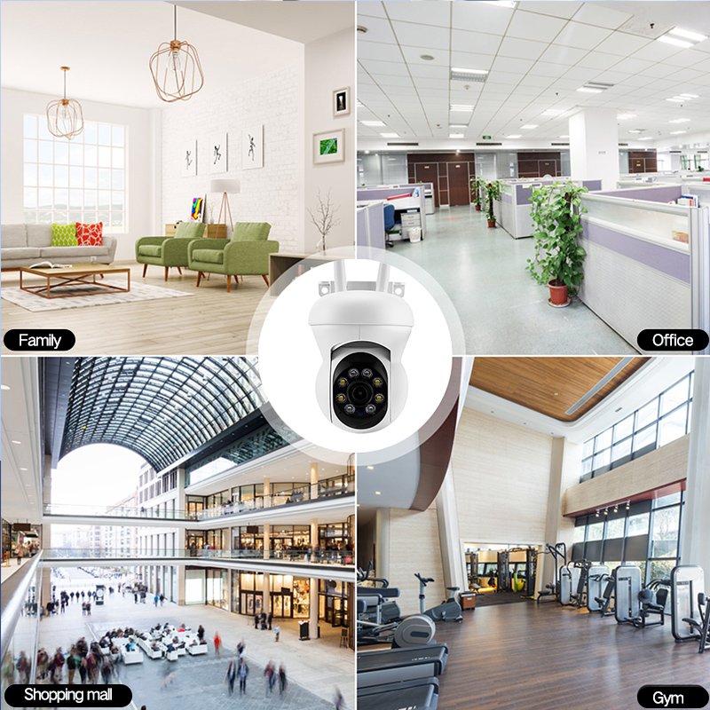 360 Degree Video Conference Camera With Microphone 3 Million Pixels HD PTZ IP Camera W101 ICSEE APP 3MP Indoor WiFi Camera