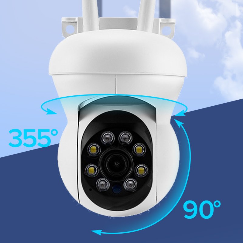 360 Degree Video Conference Camera With Microphone 3 Million Pixels HD PTZ IP Camera W101 ICSEE APP 3MP Indoor WiFi Camera