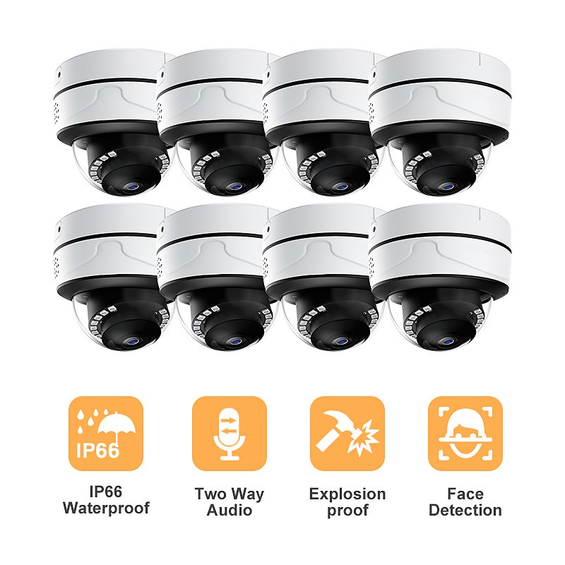 4/8ch Xmeye security camera system 4k 8MP face recognize audio motion detection cctv camera for sale camera surveillance system