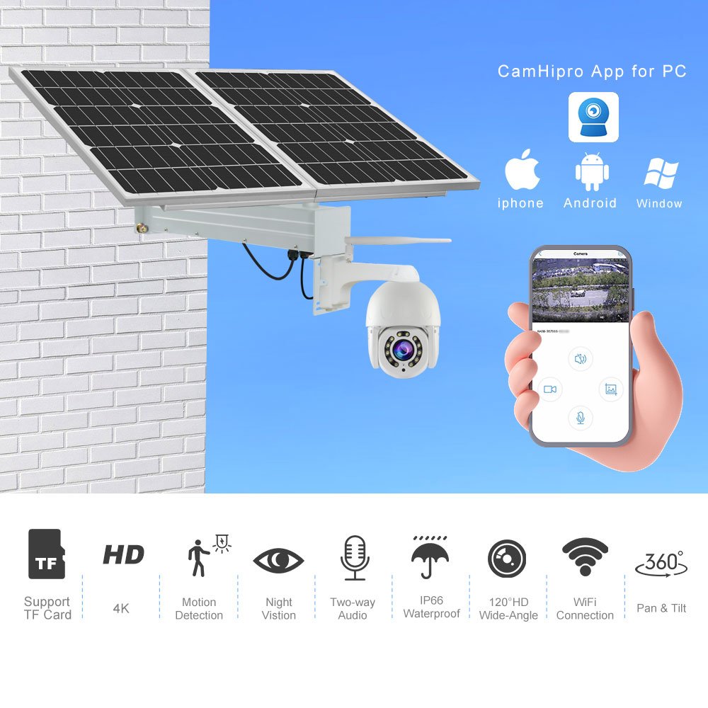 TecDeft Wireless Outdoor Ls Vision Solar Security Camera 4g Ezviz Solar Camera Waterproof Cctv Night Vision 4g Tuya Solar Camera