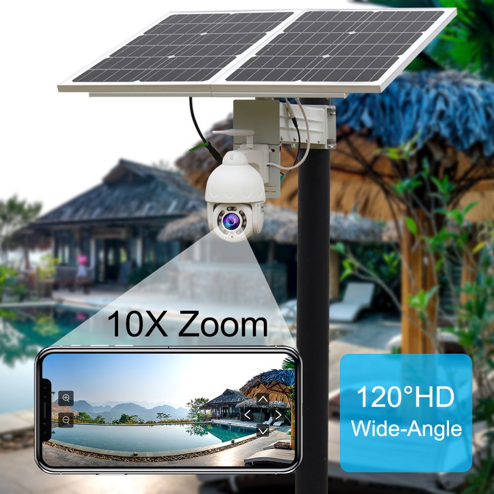 TecDeft Wireless Outdoor Ls Vision Solar Security Camera 4g Ezviz Solar Camera Waterproof Cctv Night Vision 4g Tuya Solar Camera