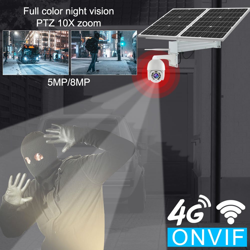 TecDeft Wireless Outdoor Ls Vision Solar Security Camera 4g Ezviz Solar Camera Waterproof Cctv Night Vision 4g Tuya Solar Camera