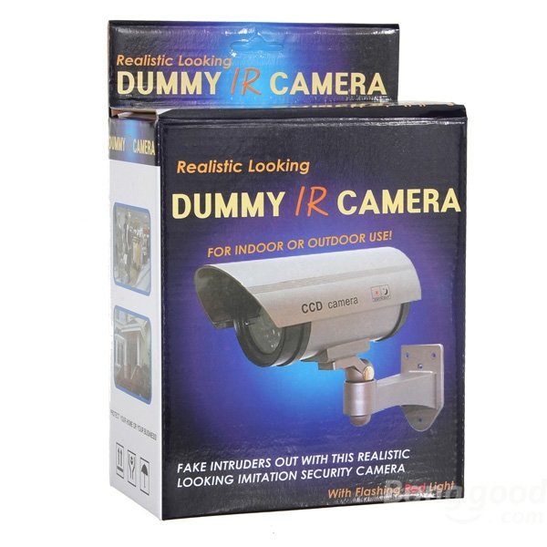 Hot Sale False CCTV Surveillance System Flashing Red Light Dummy Security Camera With Realistic Look Recording LEDs