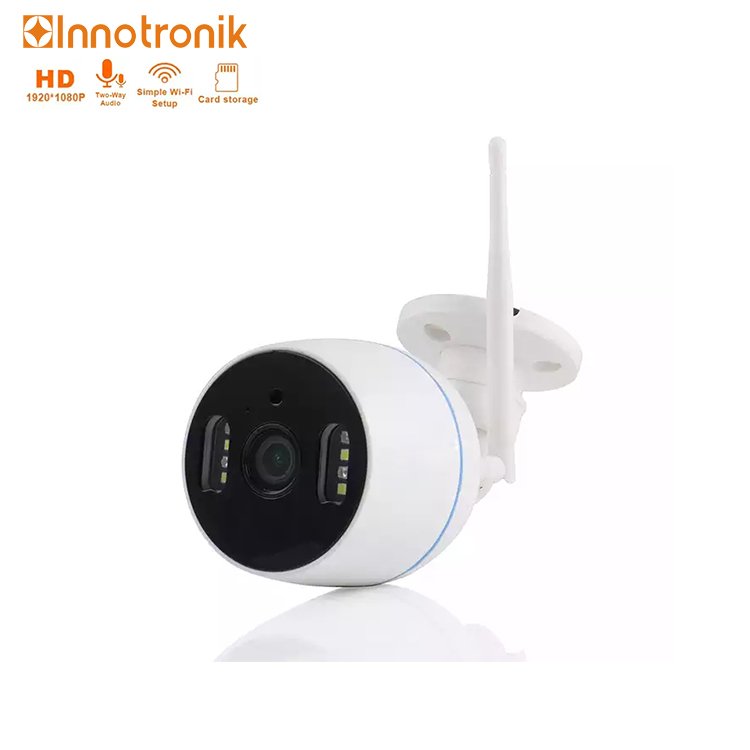 Innotronik Face Detection 2CH Wireless CCTV System with 7Inch NVR Kit AI IP Camera Security System Video Surveillance Monitor