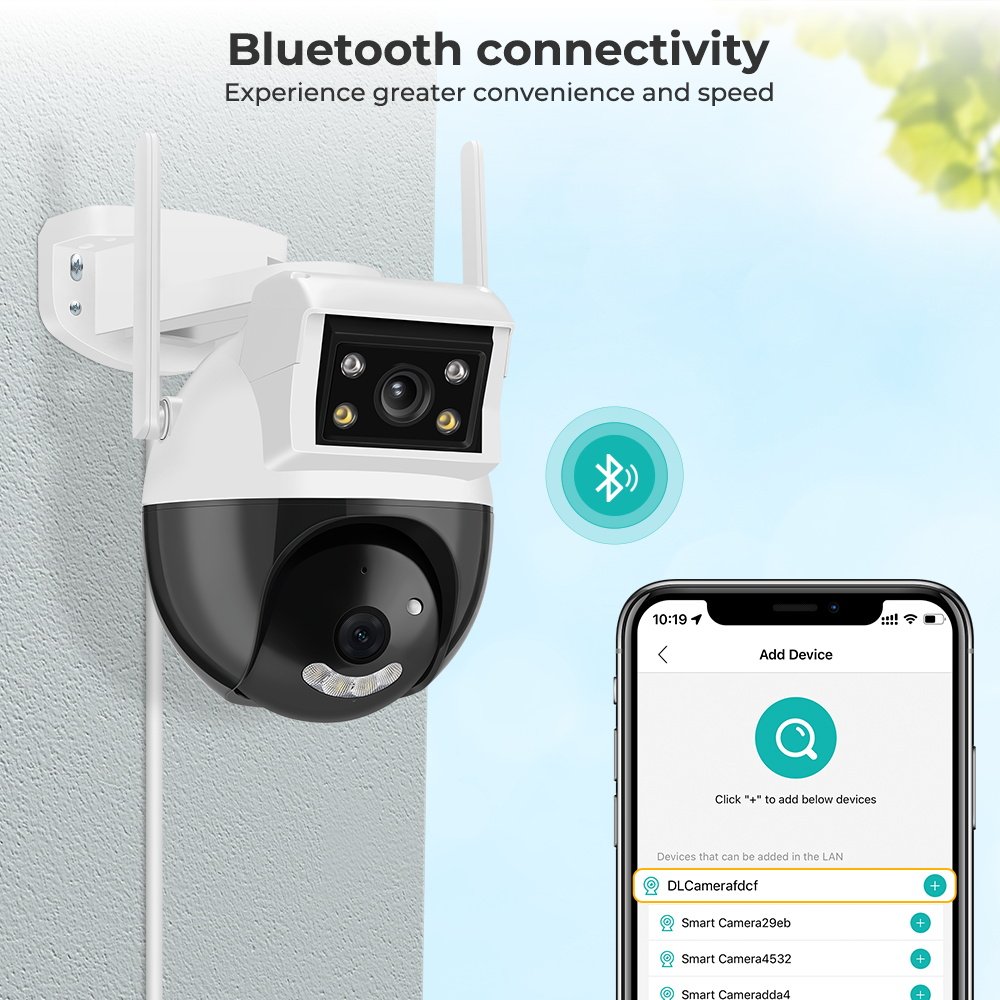 Outdoor Optical Zoom Surveillance Wifi Security Camera System Ip Network Camera Dual Lens Network Camera