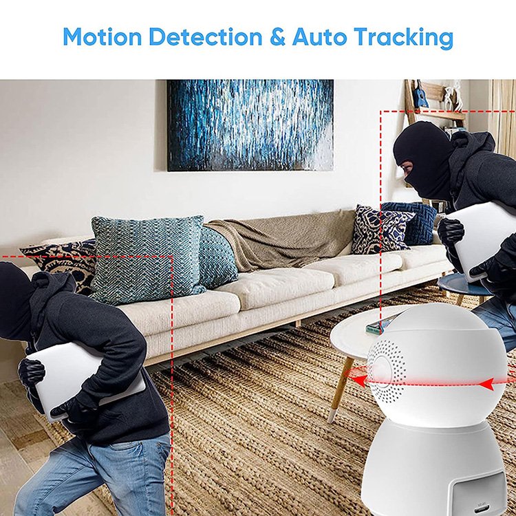 FHD WIFI PTZ Camera IP CCTV Security Protector Surveillance Wireless Camera Smart Auto Tracking Baby Monitor with Night Vision