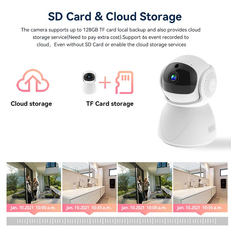 FHD WIFI PTZ Camera IP CCTV Security Protector Surveillance Wireless Camera Smart Auto Tracking Baby Monitor with Night Vision