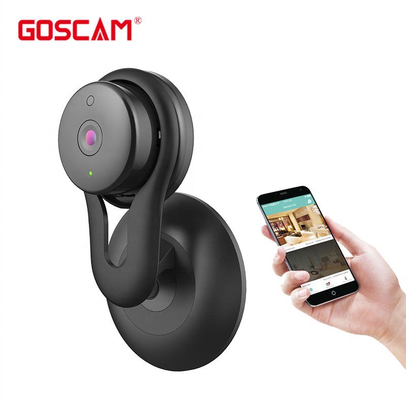 GOSCAM Wireless IP Security Camera System Google Home Support CMOS Sensor Night Vision Two-Way Audio SD Card Storage Indoor Use