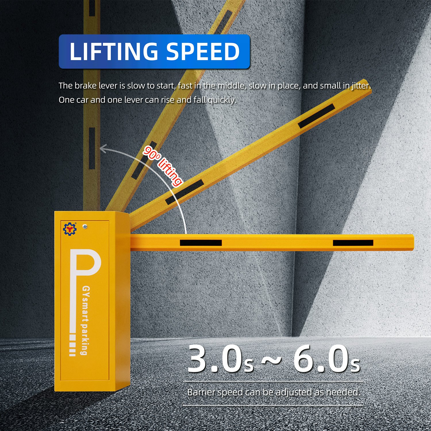 Automatic Boom Barrier Remote Control Security Gate System Simple Popular Speed Gate Safety Equipment License Plate Recognition