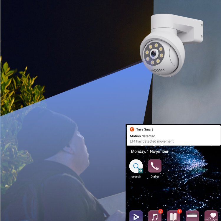 10CH NVR CCTV Camera Set 4MP WiFi PTZ Solar IP Camera Security System Kit Outdoor Wireless Surveillance System