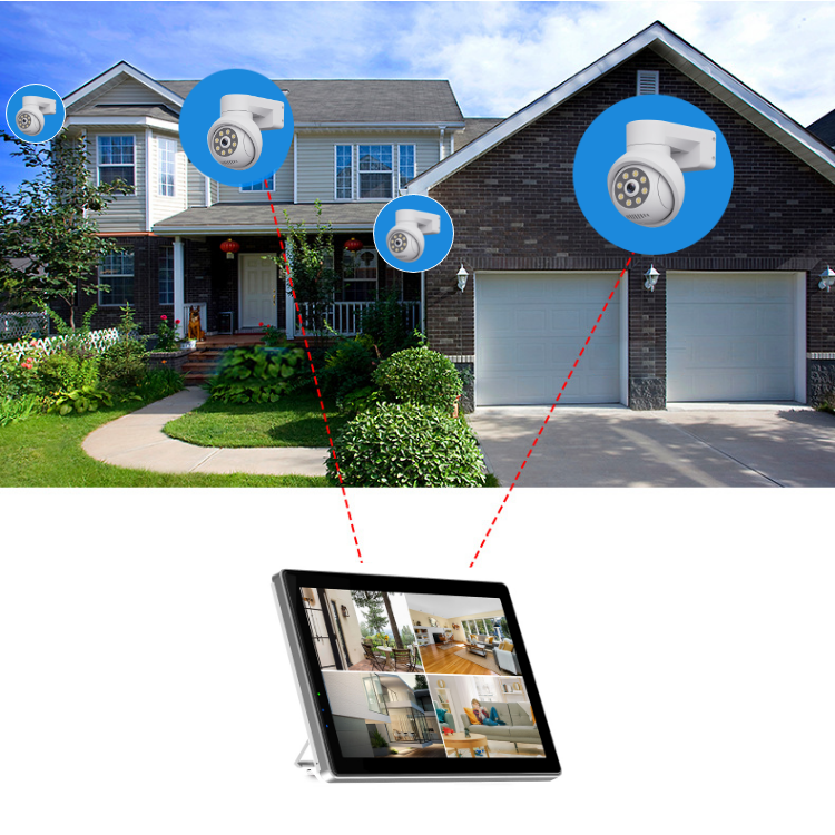 10CH NVR CCTV Camera Set 4MP WiFi PTZ Solar IP Camera Security System Kit Outdoor Wireless Surveillance System