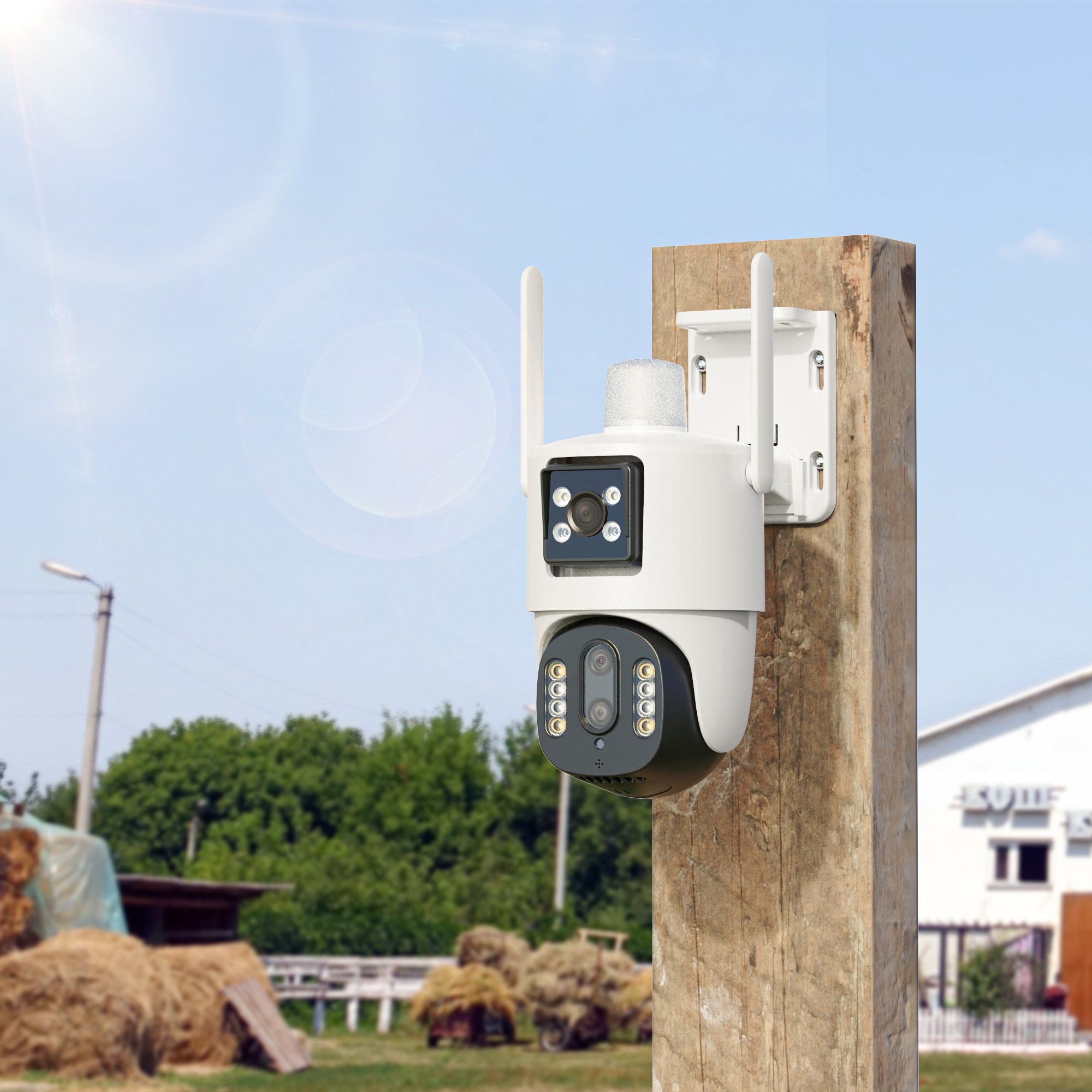 V380 outdoor 10X Optical Zoom surveillance cctv WIFI security camera system ip network camera ptz Triple Lens network camera