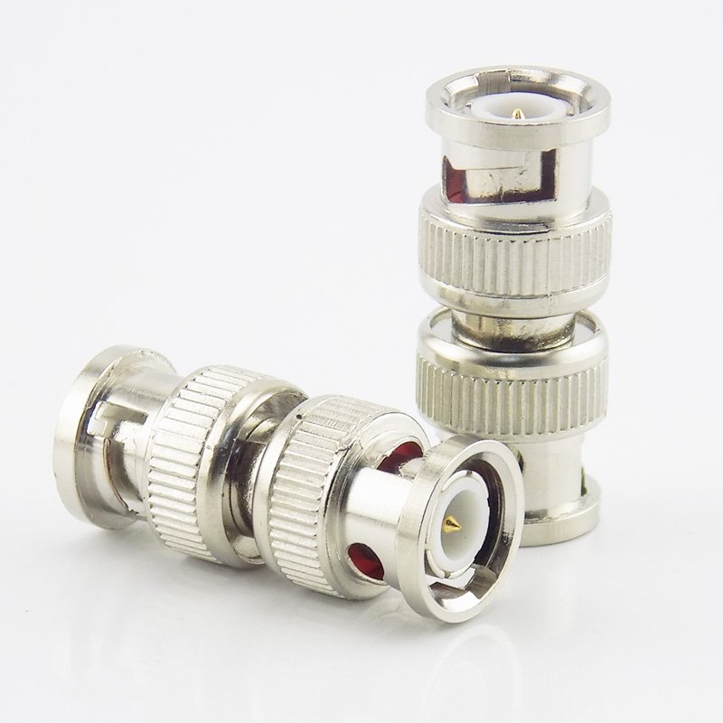 BNC Connector Adapter Convertor BNC Male To BNC Male Coupler CCTV Camera Security Video Surveillance System