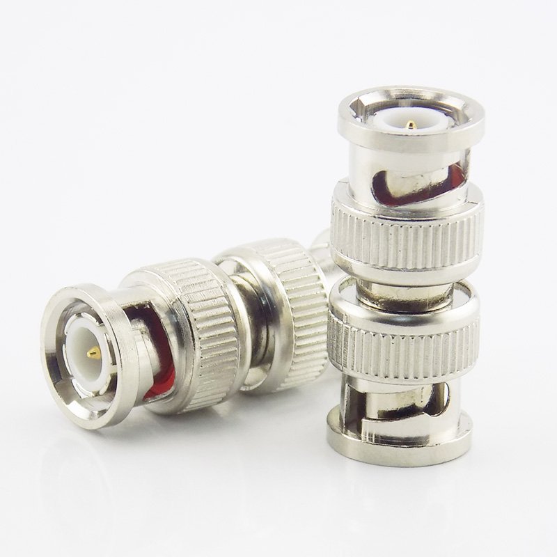 BNC Connector Adapter Convertor BNC Male To BNC Male Coupler CCTV Camera Security Video Surveillance System