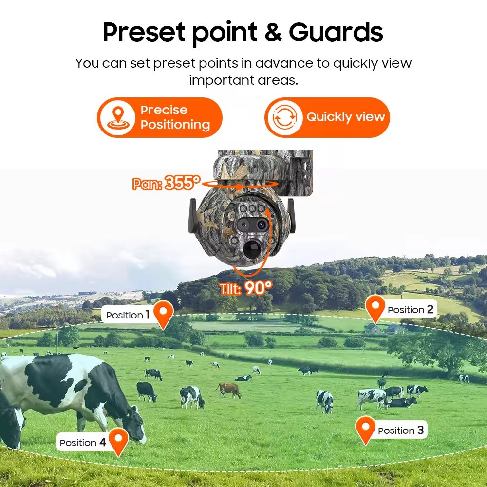 New Arrival 12X Zoom Mini Solar Powered Hidden Camera IP66 Night Vision Function Maple Leaf Camouflage 4G Sim Card Outdoor