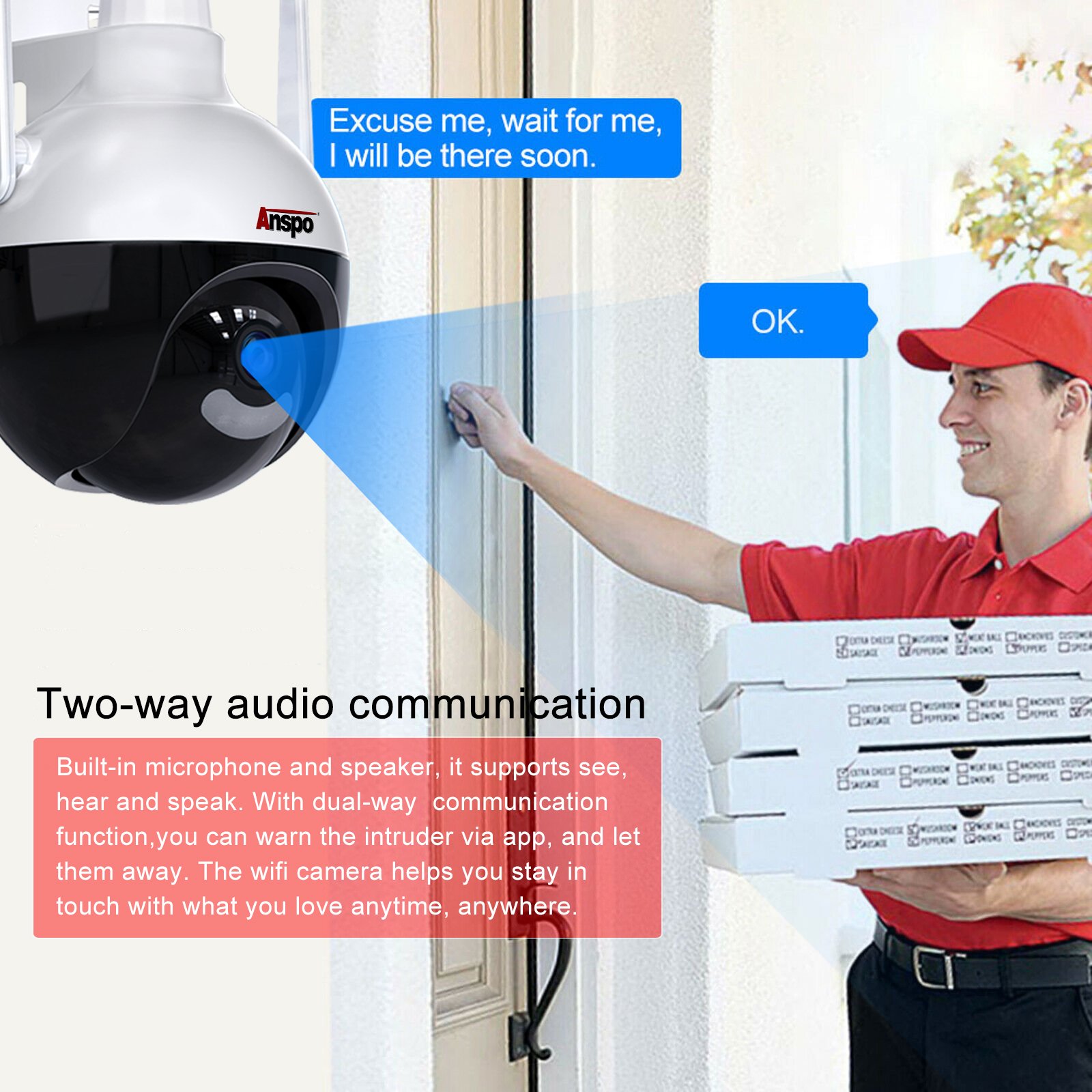 WIFI Mini PTZ Camera 4MP Icsee smart wifi IP outdoor Wireless Security CCTV camera system night vision