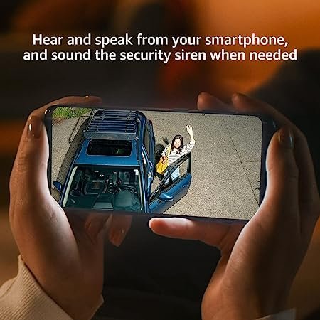 Wired Floodlight Camera Smart security camera 2600 lumens enhanced motion detection built-in siren Works with Alexa