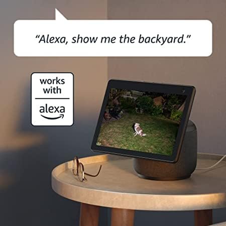 Wired Floodlight Camera Smart security camera 2600 lumens enhanced motion detection built-in siren Works with Alexa