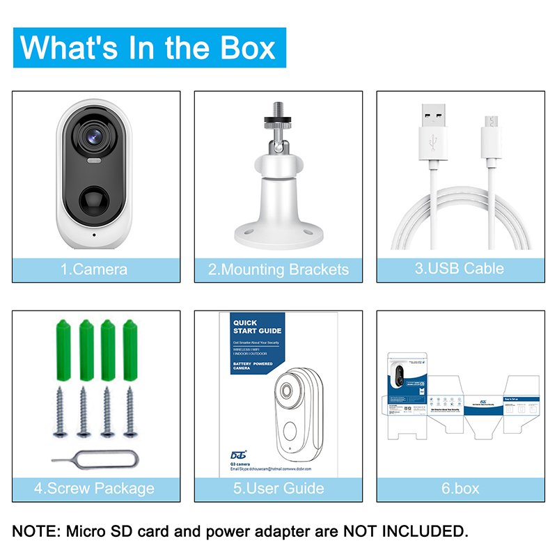 High Quality Vicohome 3MP IP WIFI Battery Powered Security Camera for Outdoor Wireless