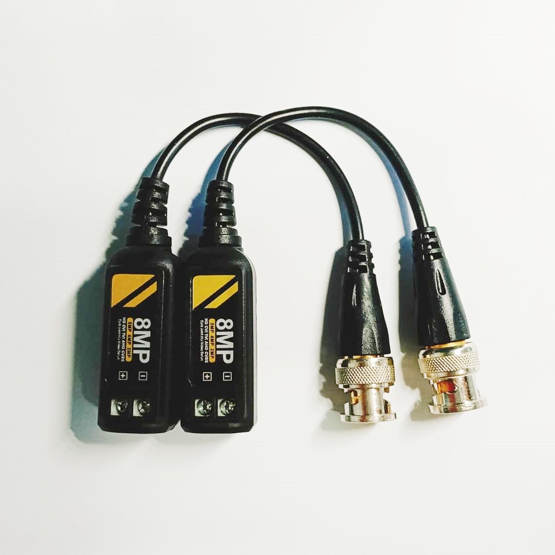 High quality 4K BNC connector high frequency signal channel 8mp video balun for cctv