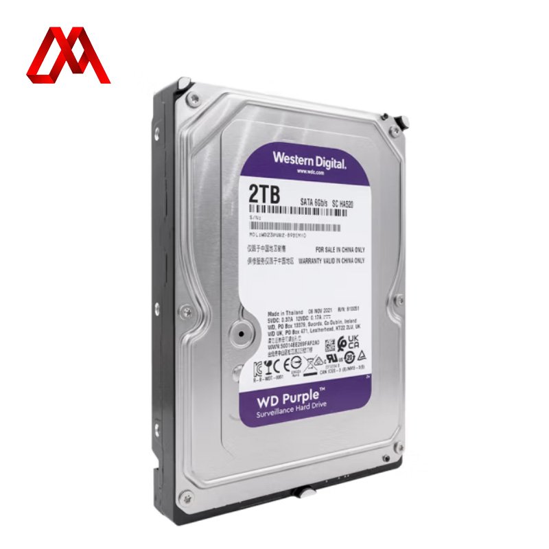 Factory Price FOR WD Purple 2TB Internal Hard Disk Drive - Model WD23PURZ, High-Capacity External HDD for Surveillance Systems