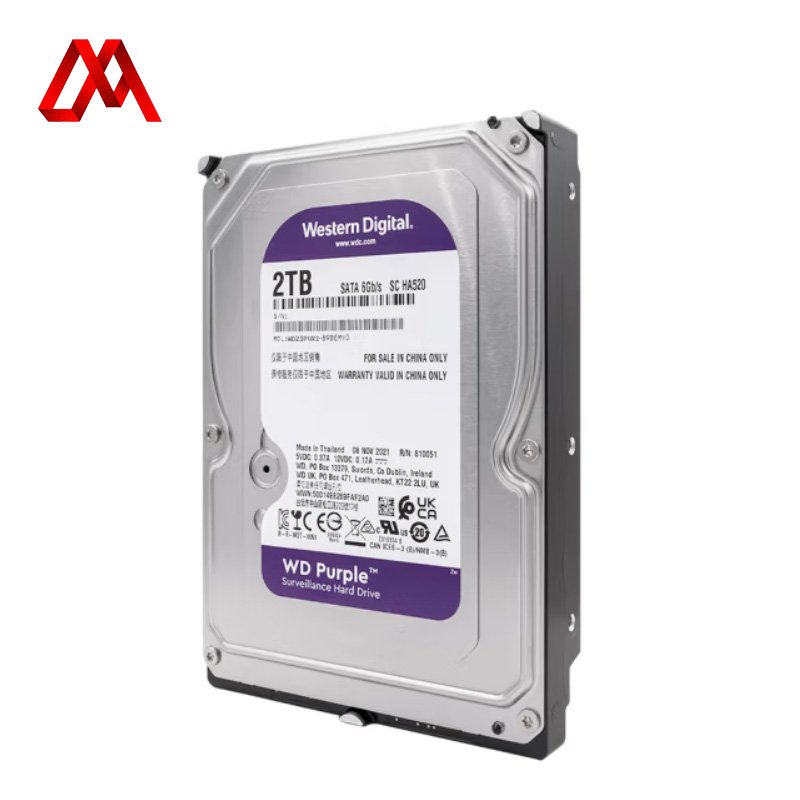 Factory Price FOR WD Purple 2TB Internal Hard Disk Drive - Model WD23PURZ, High-Capacity External HDD for Surveillance Systems
