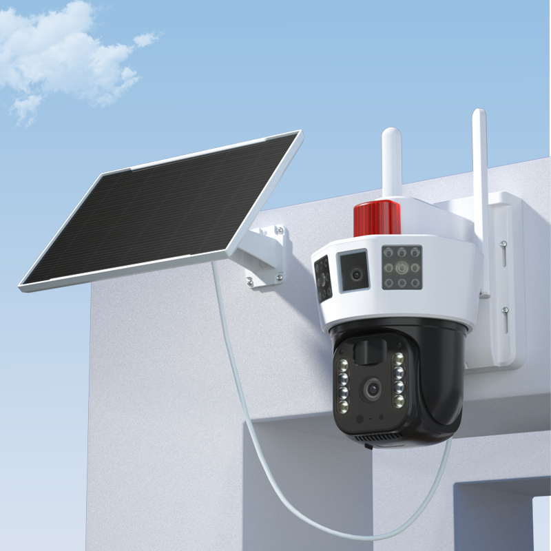 Outdoor 4MP Low Power Consumption Battery Camera 355 Pan Tilt PTZ IP Camera Wireless Camera Security System Two Way Audio
