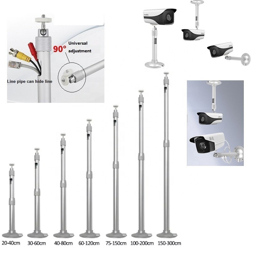 Aluminum alloy telescopic bracket Ceiling Mount cctv adjustable bracket and CCTV Camera bracket