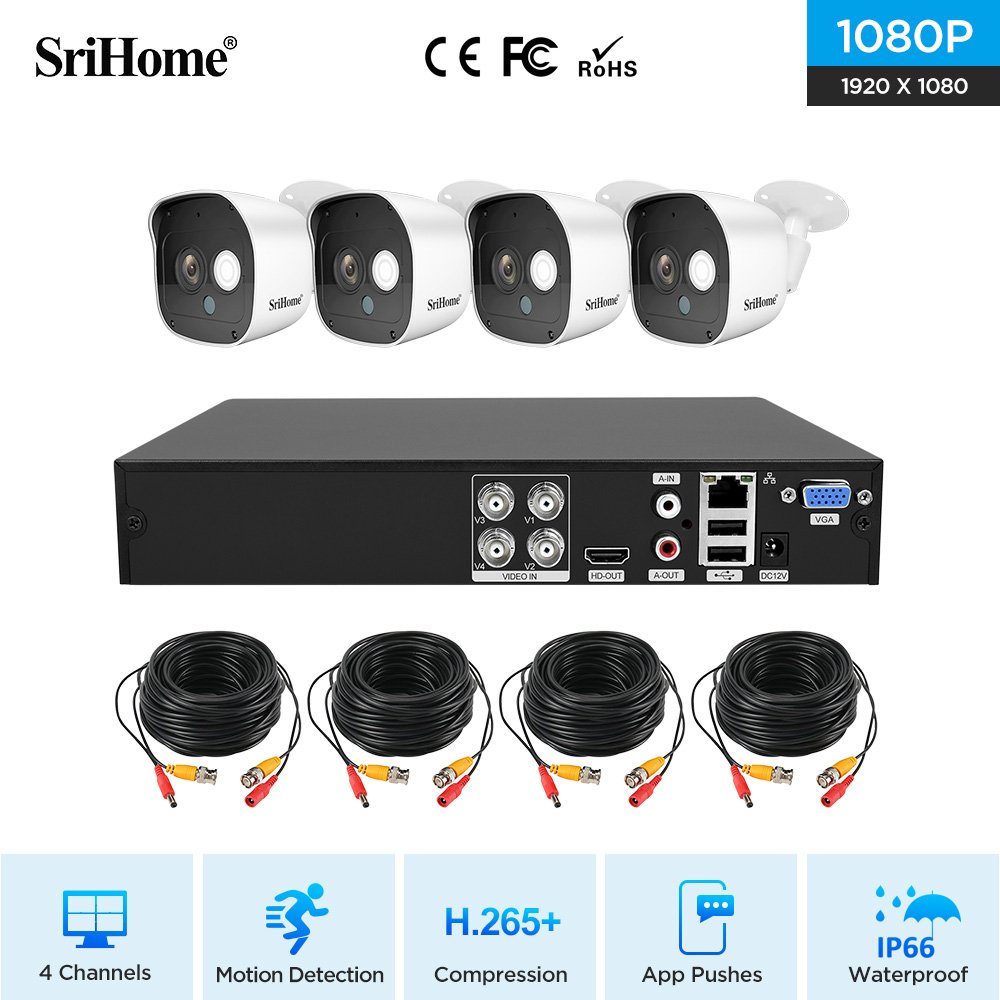 Hot Sale TVI/AHD/DVR/NVR/CVI Cheap 4CH Analog XVR CCTV Camera System Surveillance System Ip Camera Bullet Camera H.265 DVR CMOS
