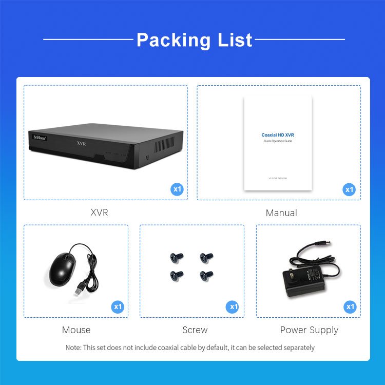Hot Sale TVI/AHD/DVR/NVR/CVI Cheap 4CH Analog XVR CCTV Camera System Surveillance System Ip Camera Bullet Camera H.265 DVR CMOS