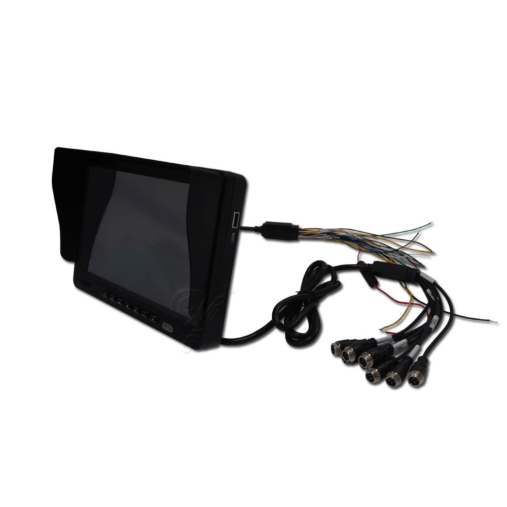 8 CH 1080p 360 Degree Camera Panoramic Recording System 4G Remote Real-time Video Surveillance DMS ADAS BSD Truck Bird View