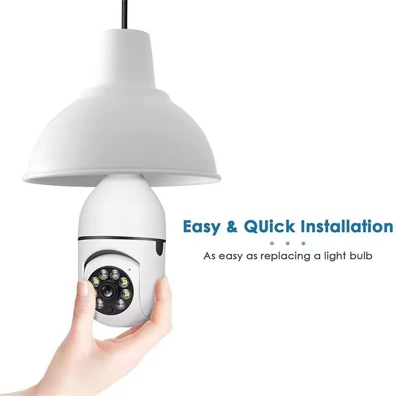 E27 Bulb camera 1080P 3MP Two way intercom Easy to install Baby safety monitoring mini wifi cameras