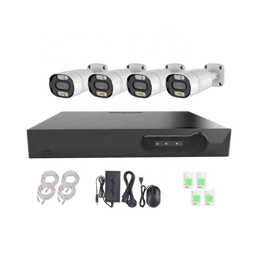 H.265 POE surveillance camera system and 4MP 5MP 8MP 4K nvr ip security camera system