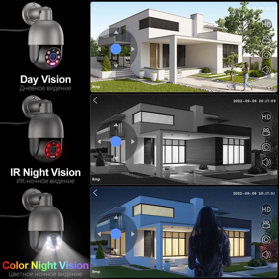 Hd 8Mp 12V Nvr Ip Security Camera System 32Ch Nvr System Alarm Camera 4K Surveillance Kit