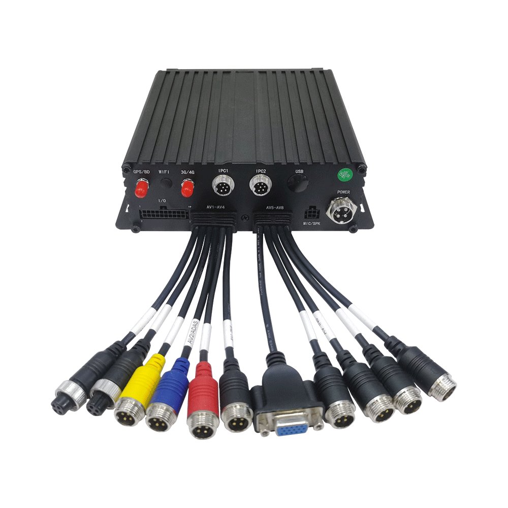 1080P H.265 RS232 support fuel sensor ai mdvr 8 channel