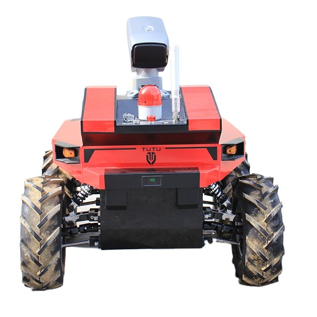 Artificial intelligence wheel robotic with interphone system security robot patrol WT-1000