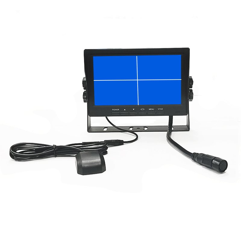 4CH 1080P Hybrid Input 7 9 10 Inch Car Monitor 4G WiFi GPS Option 2G-1TB SD Card Memory Recording Surveillance Car Reversing Aid