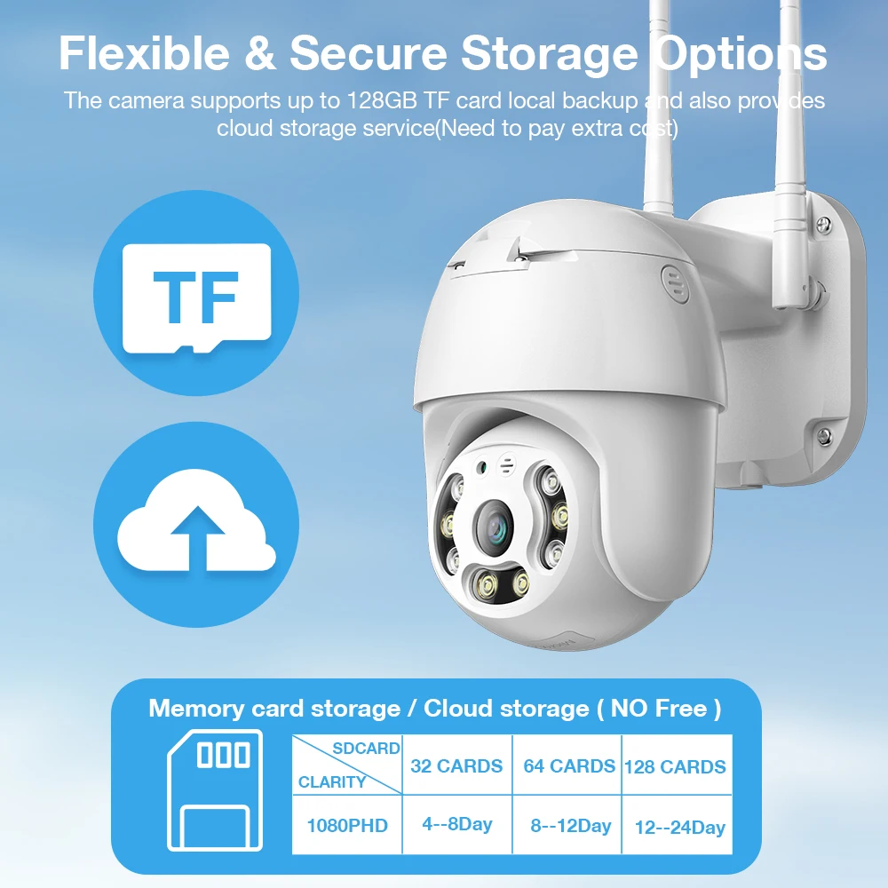 Security camera system wireless surveillance camera wifi camera outdoor