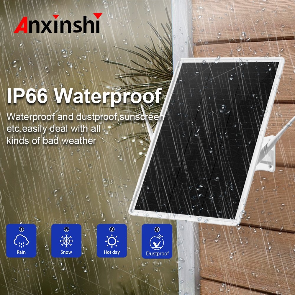Anxinshi CCTV Outdoor 15W Battery 4G Wifi Solar Router