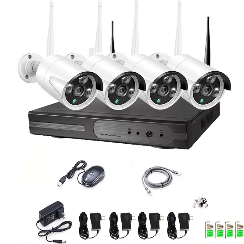 Low price 5MP tuya ip poe wifi camera nvr kit for techage wireless 4ch 8ch 4k mini cctv video surveillance system 4 8 ch channel