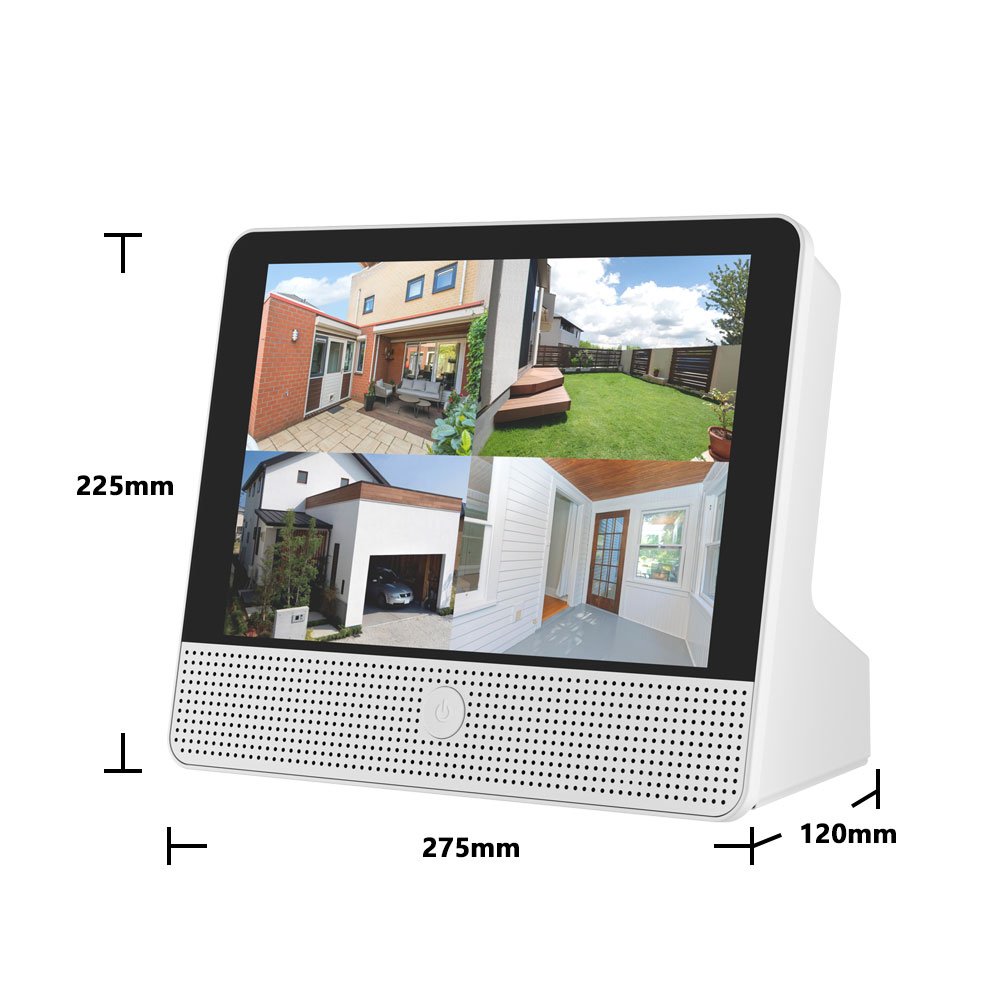 12MP 2 in 1 NVR System with Display 8CH 8PoE NVR with 12.1-inch LCD Display Screen Monitor for CCTV Security Cameras