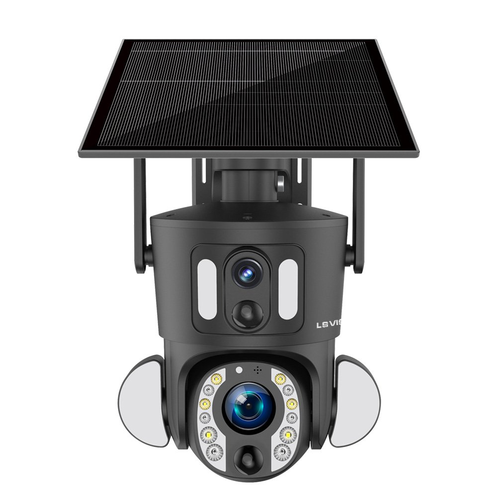 LS VISION 4G Solar Indoor Outdoor CCTV Wireless Security Camera System with Night Vision NVR Cloud Data Storage 4G WIFI CCTV
