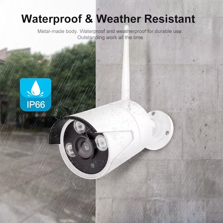 nvr kit cctv complete set 2mp ip bullet wifi surveillance security ip 5mp 3mp outdoor waterproof ip system 8 channel wireless