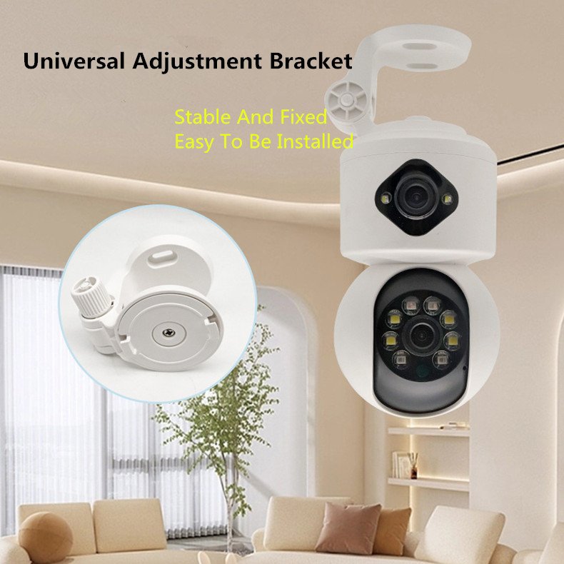 3MP*2 Full HD Dual Lens PTZ Camera O-KAM App Home Smart Life Door Camera Security Wide Angle Detection IP Camera 360 Panorama