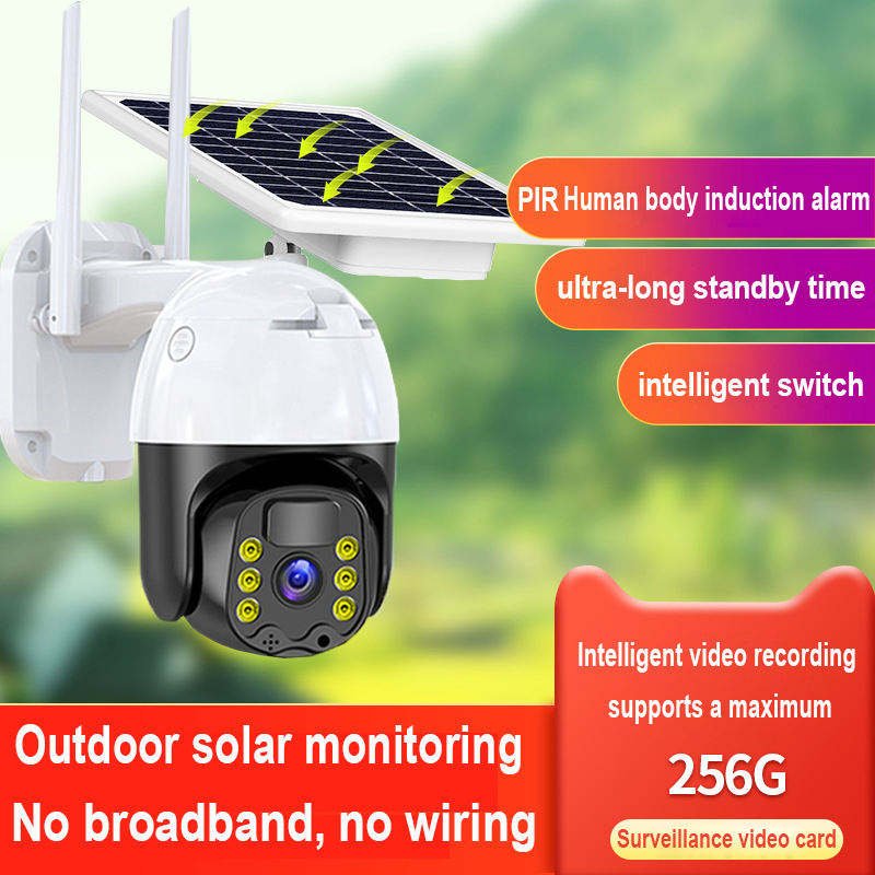 Hot sale 4g solar camera outdoor camera surveillance camera with full color night