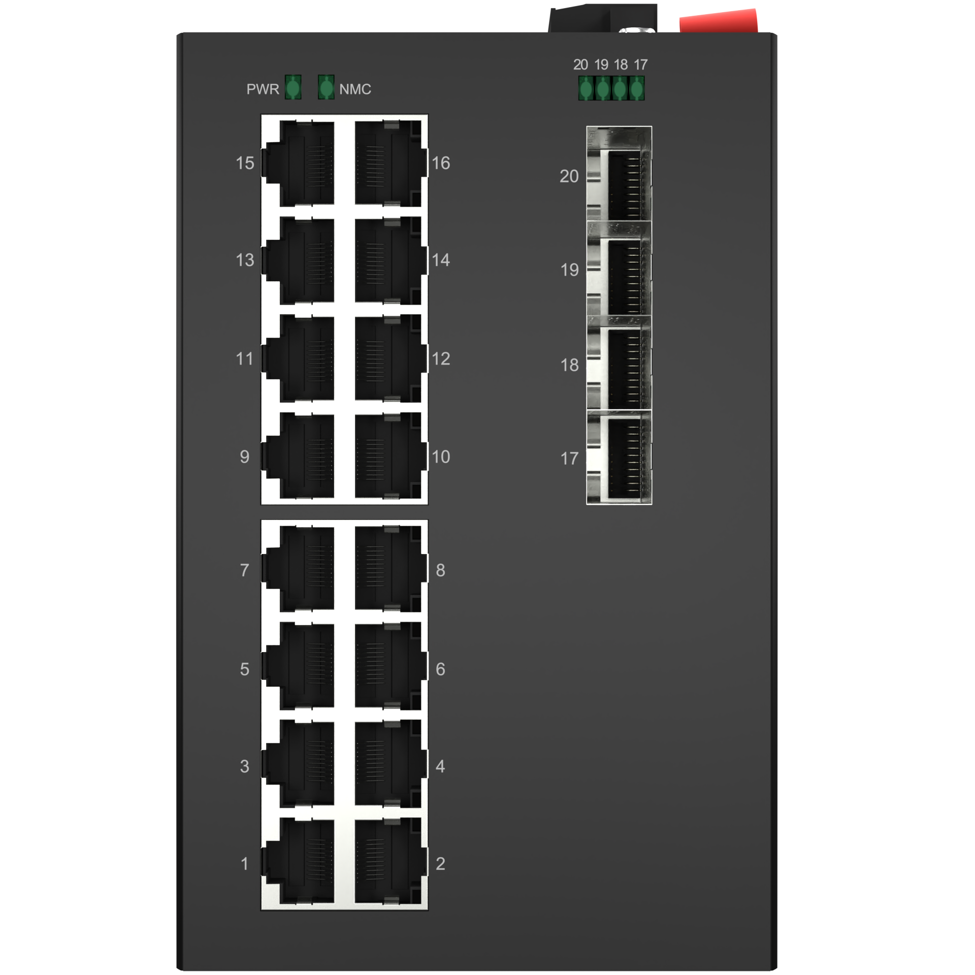Todahika CE FCC RoHS Din-Rail 4 x Gigabit SFP 16 x 10/100/1000 Base-T 10Kbytes 68Gbps Industrial Switch