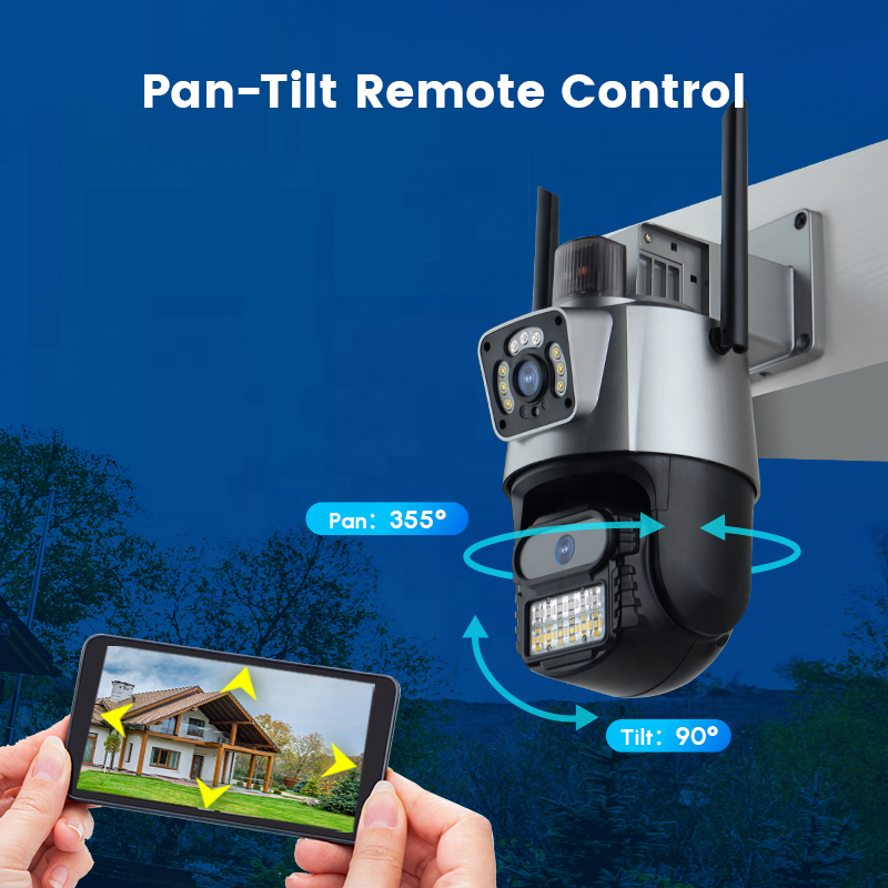 6MP Wireless IP Security Cctv Ptz Dome Camera AI Human Detection Linkage Alarm Ip Wifi Icsee Ptz Camera