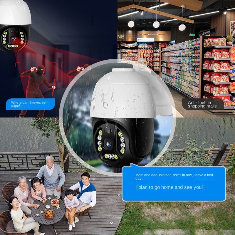 Outdoor surveillance camera multifunctional PTZ outdoor surveillance HD monitor wireless WIFI memory card wholesale