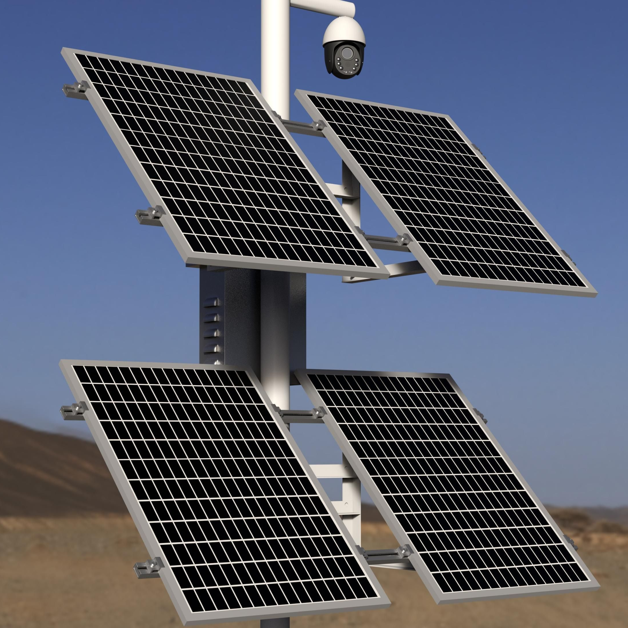 WiFi Solar Monitoring System Outdoor Security Camera with Night Vision Network-Connected Solar Camera