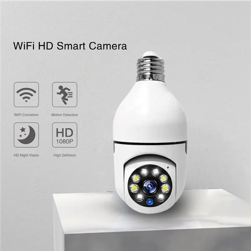Light Bulb 1080P Secury Wifi Camera Wifi 360 Degree IP CCTV Camera System